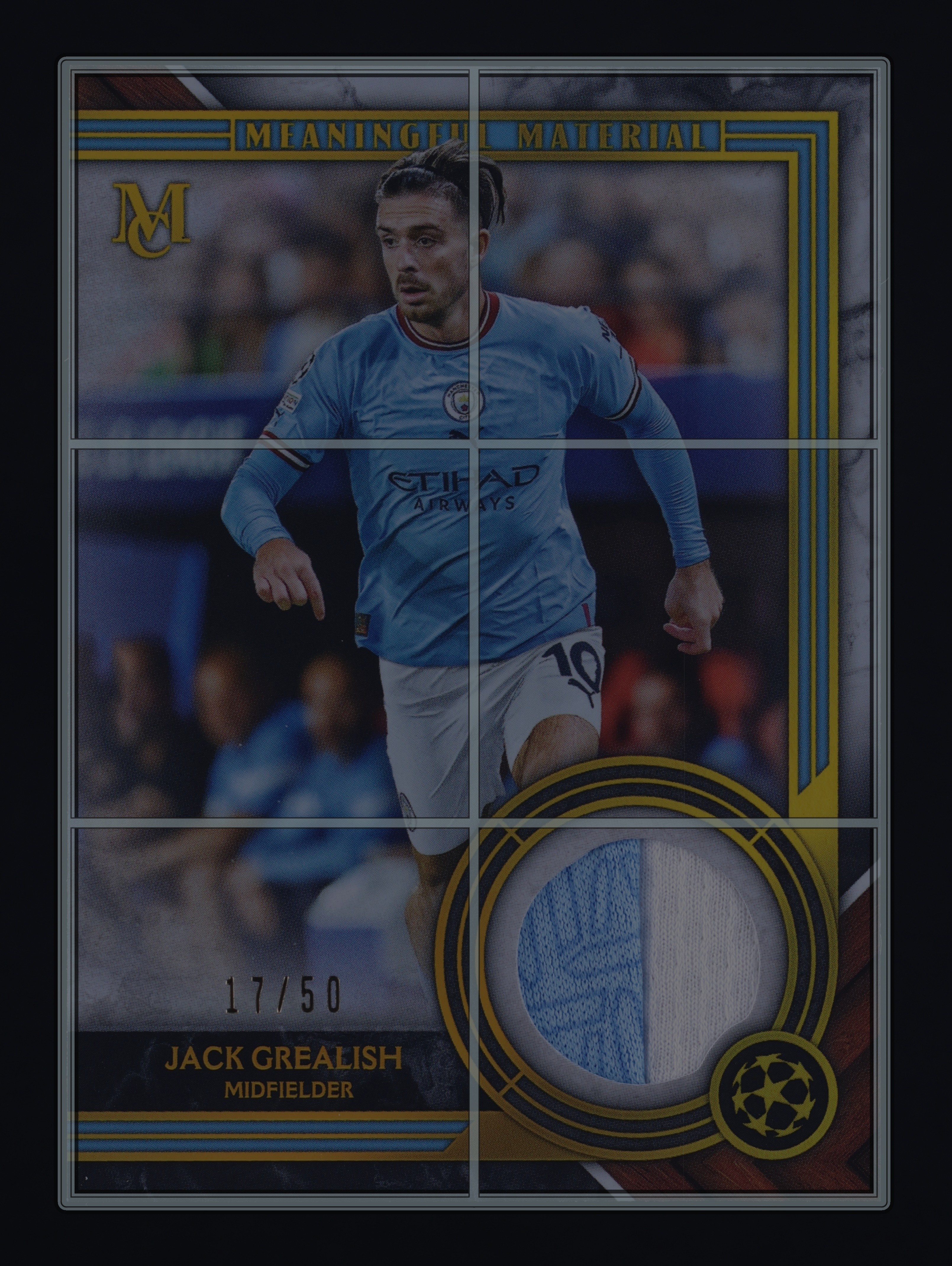 2022 Topps Museum Collection UEFA Gold Jack Grealish PATCH /50