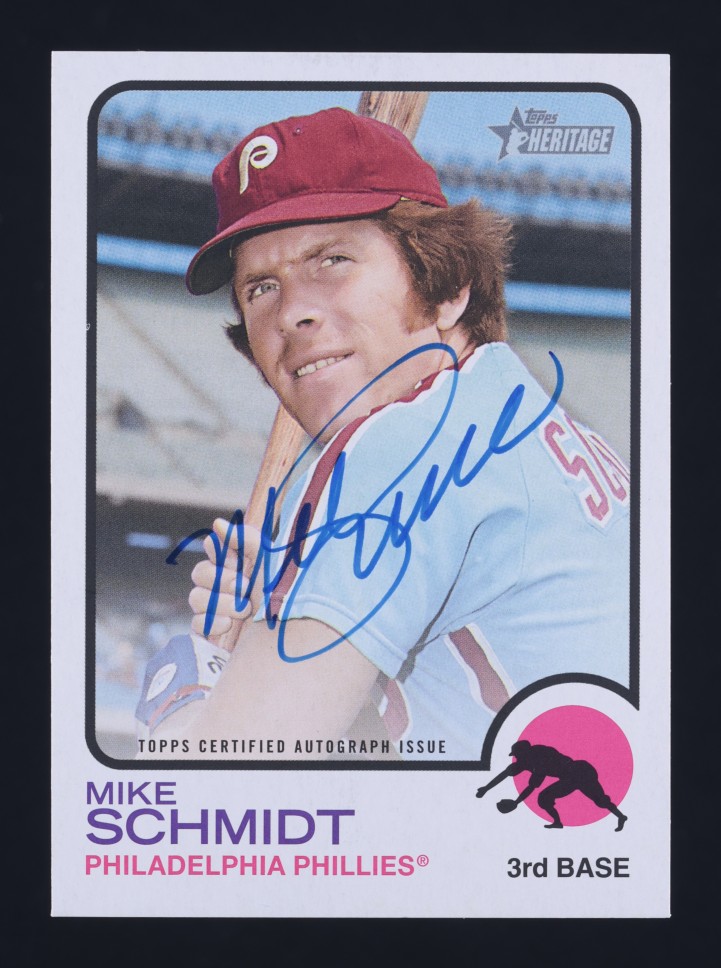 2022 Topps Heritage Real One Mike Schmidt AUTO #ROA-MST MBA AUTH
