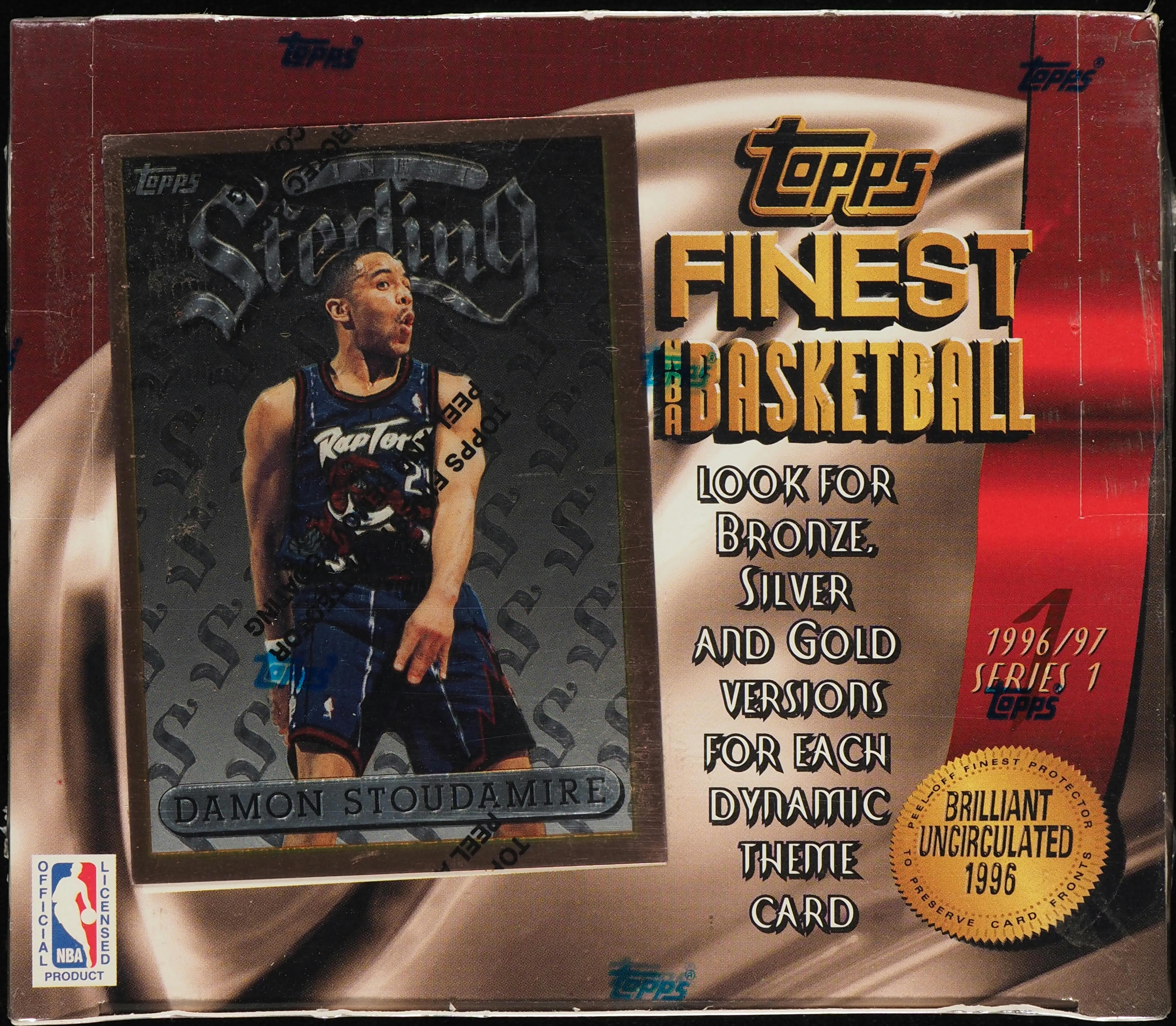 1996 Topps Finest Basketball Series 1 Sealed Retail Box, 24ct 