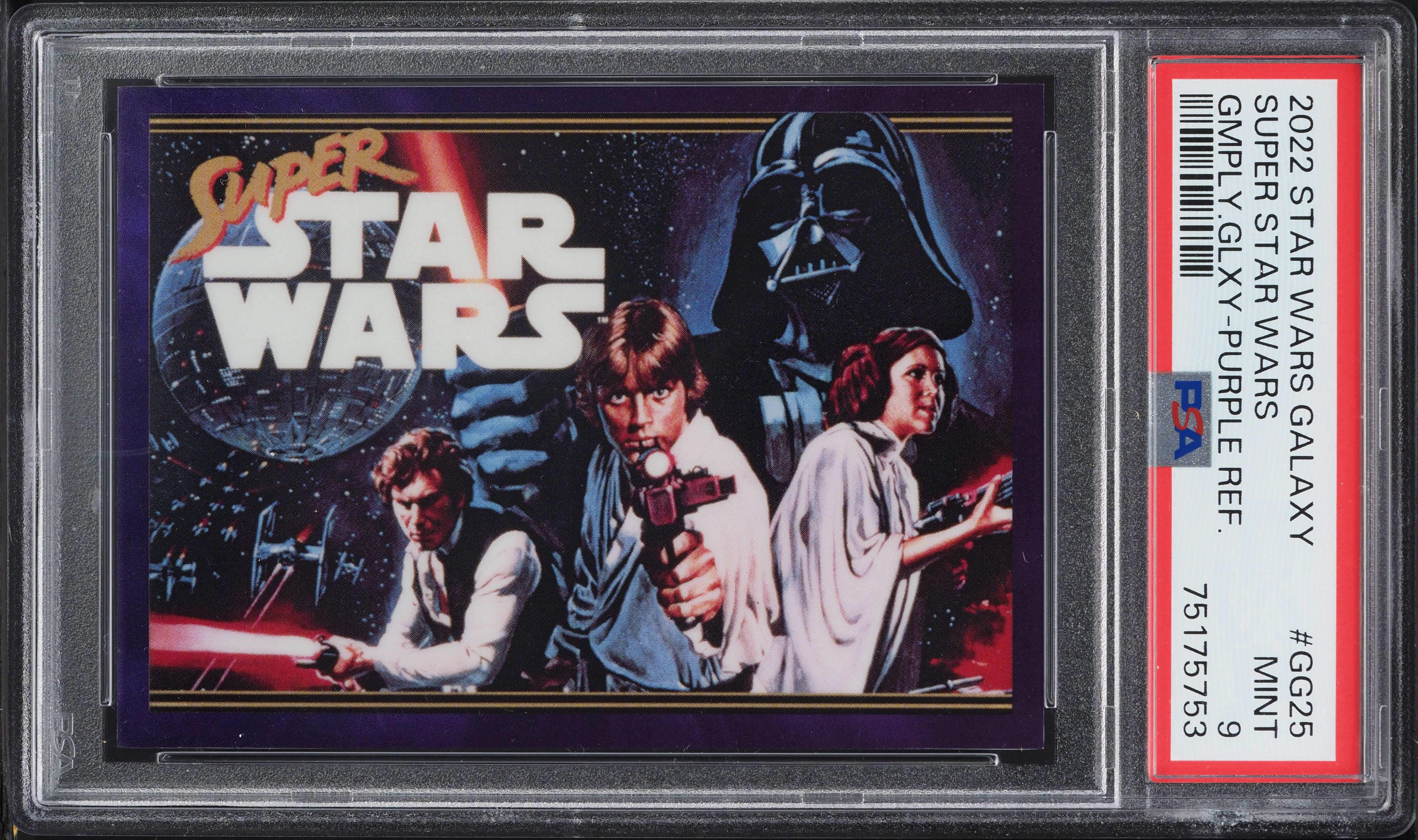 2022 Topps Chrome Star Wars Galaxy Gameplay Purple Super Star Wars