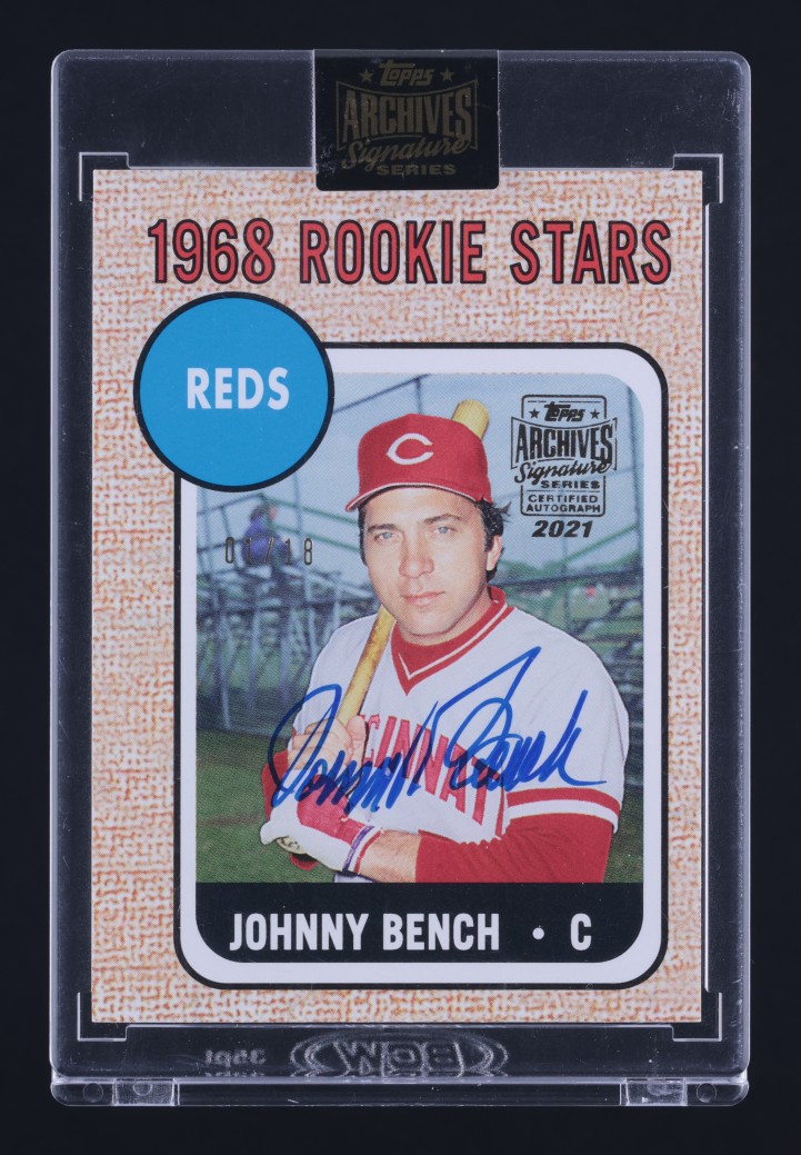 2021 Topps Archives Signature Series '06 Johnny Bench AUTO 1/18 #16 MBA AUTH
