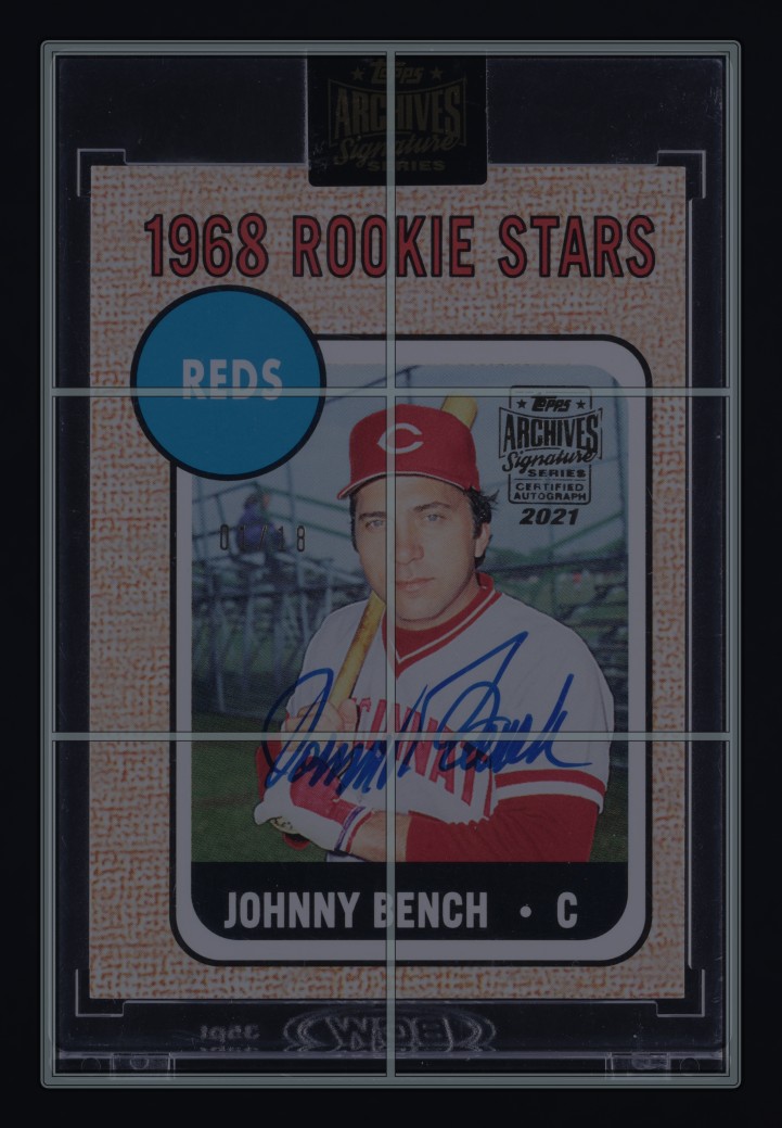 2021 Topps Archives Signature Series '06 Johnny Bench AUTO 1/18 #16 MBA AUTH