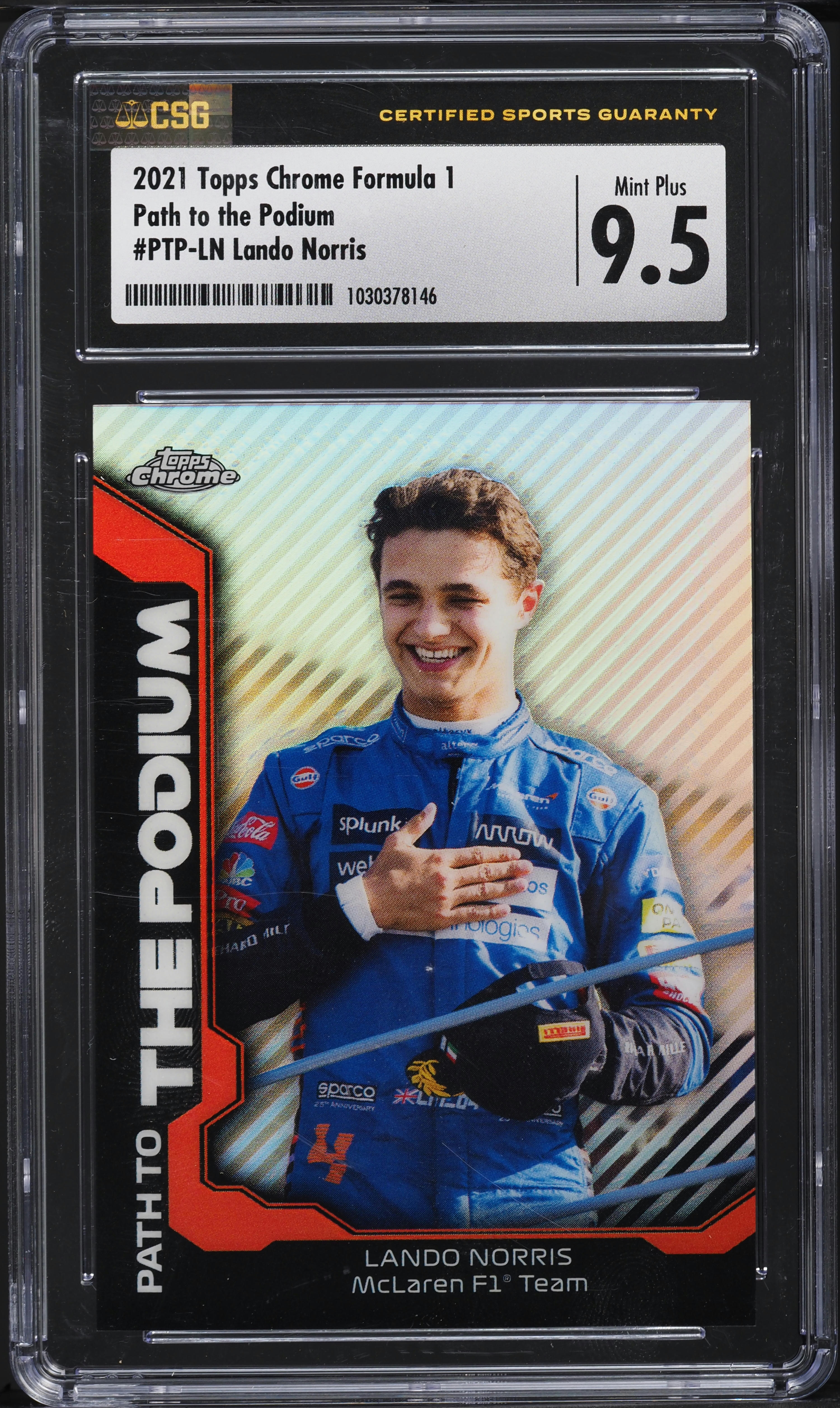 Formula 1 Cards Lando Norris 2021 Topps Now F1 Card #5 – McLaren 