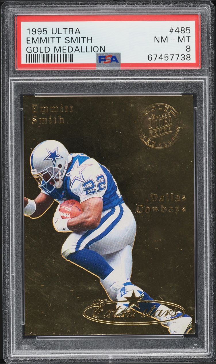 1995 Ultra Gold Medallion Emmitt Smith #485 PSA 8 NM-MT