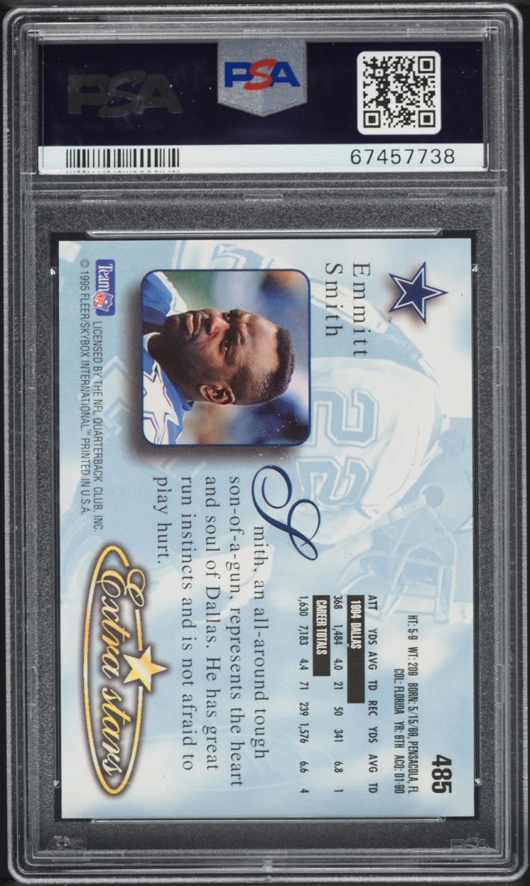 1995 Ultra Gold Medallion Emmitt Smith #485 PSA 8 NM-MT