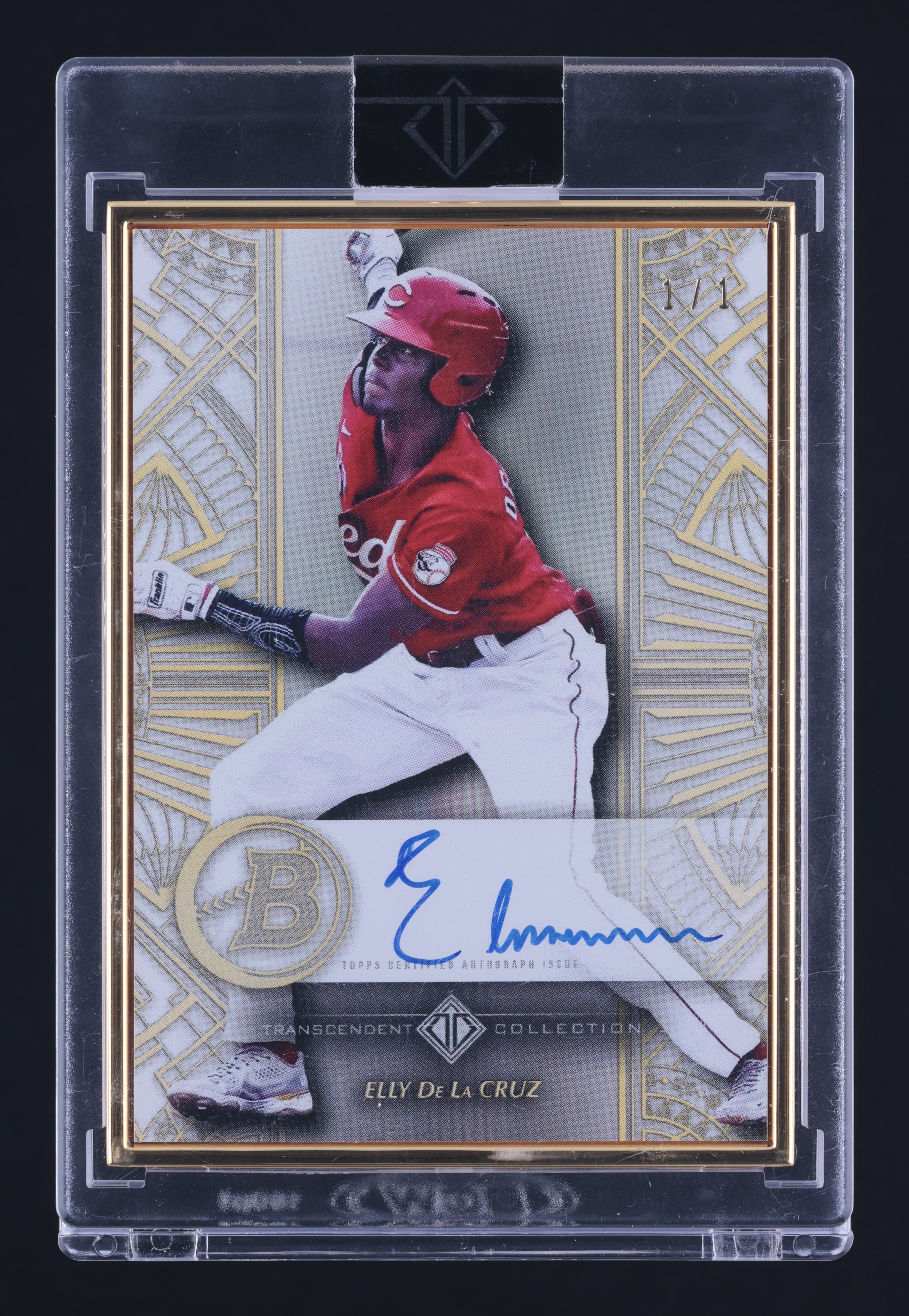 2022 Bowman Transcendent Deco Gold Elly De La Cruz ROOKIE AUTO 1/1 