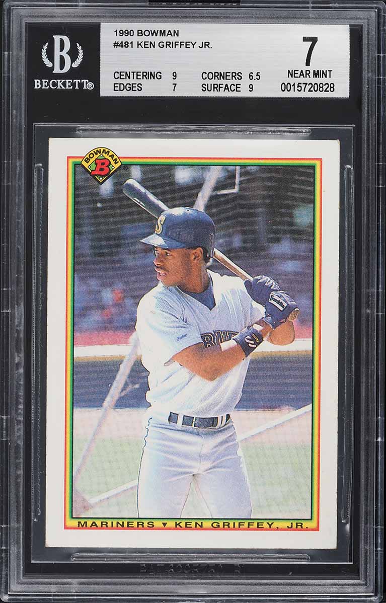 1990 Bowman Ken Griffey Jr. #481 BGS 7 NRMT
