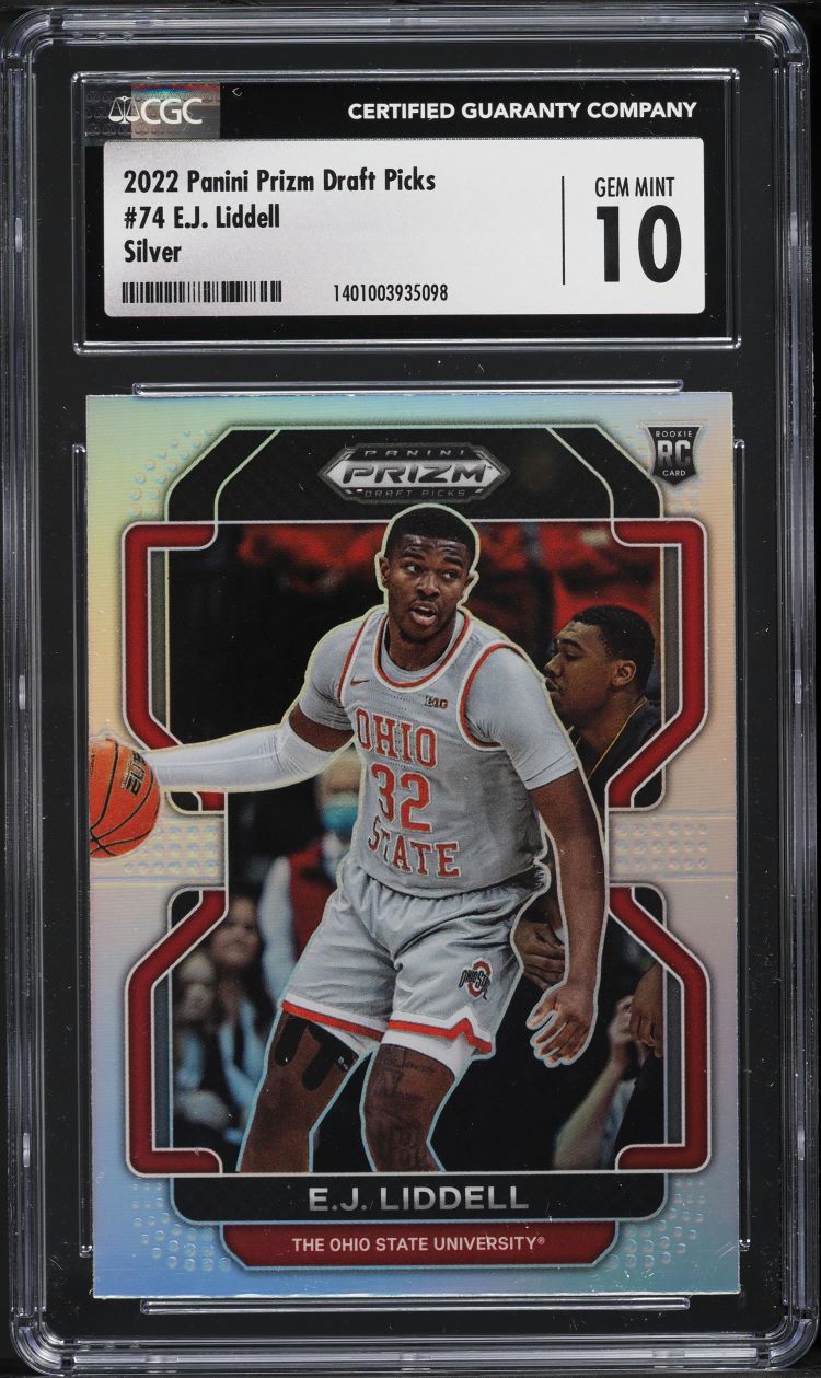 2022 Panini Prizm Draft Picks Silver E.J. Liddell ROOKIE #74 CGC 10 GEM MINT
