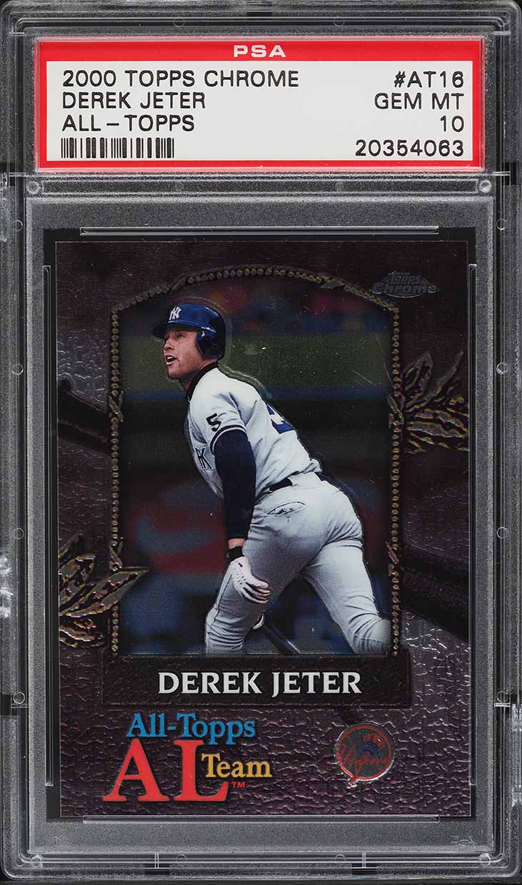 2000 Topps Chrome All-Topps Derek Jeter #AT16 PSA 10 GEM MINT