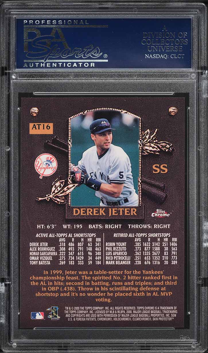 2000 Topps Chrome All-Topps Derek Jeter #AT16 PSA 10 GEM MINT