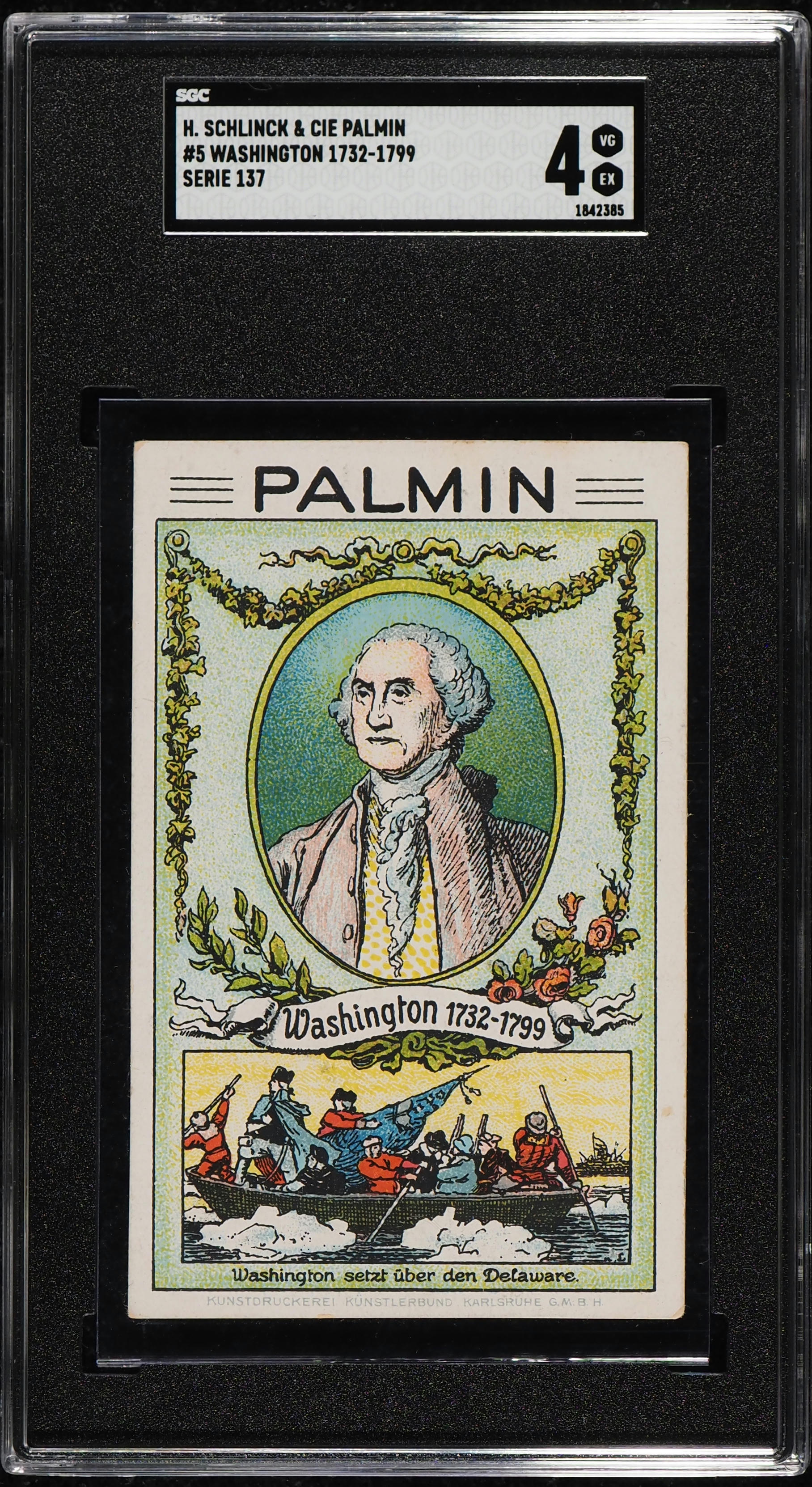 H. Schlinck & Cie Palmin Serie 137 George Washington 1732-1799 #5