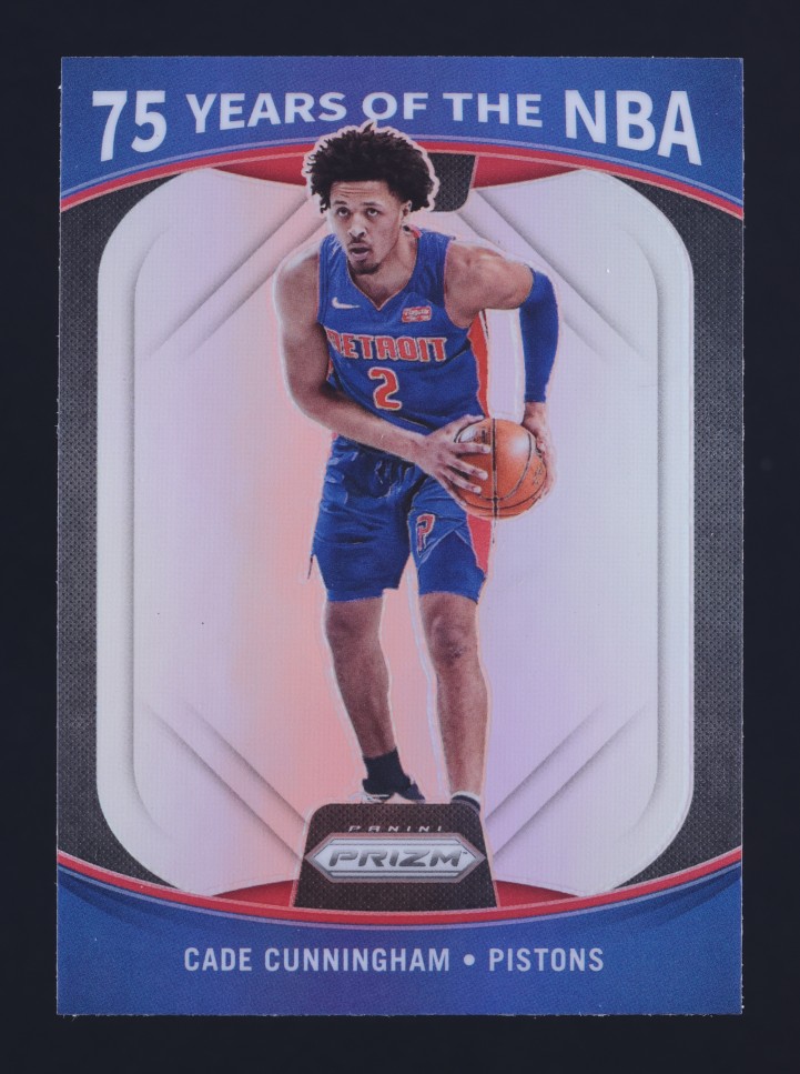 2021 Panini Prizm 75 Years Of The NBA Silver Cade Cunningham ROOKIE #21 MBA AUTH