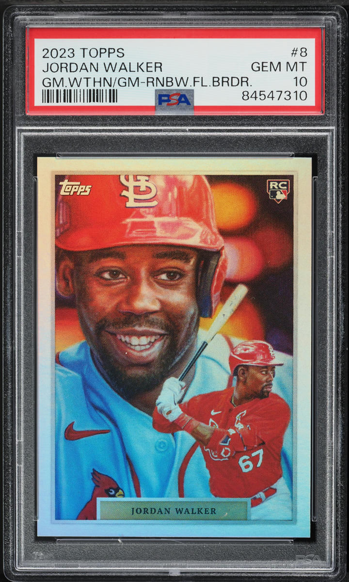 2023 Topps Game Within The Game Rainbow Foil Jordan Walker ROOKIE /99 #8 PSA 10