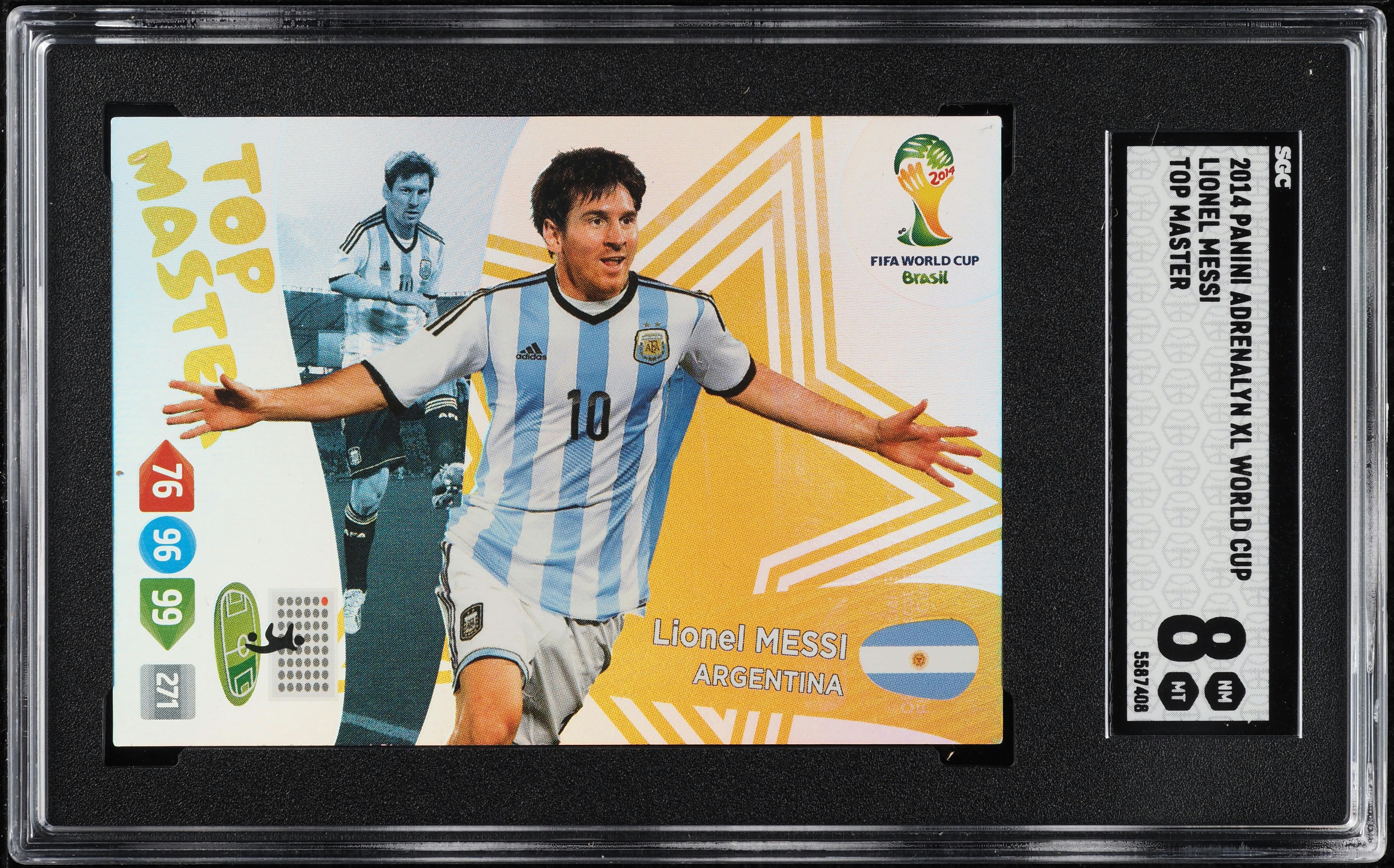 2014 Panini Adrenalyn XL FIFA World Cup Brazil Master Lionel Messi