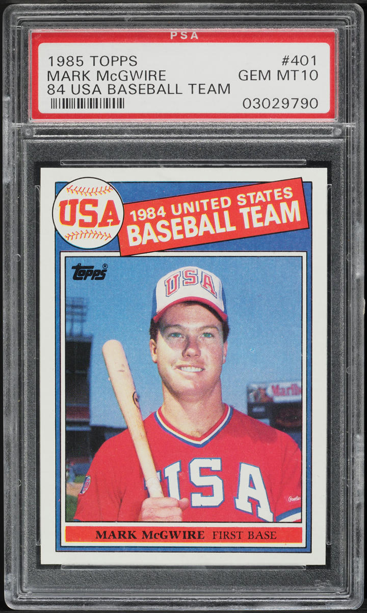 1985 Topps Mark McGwire ROOKIE #401 PSA 10 GEM MINT