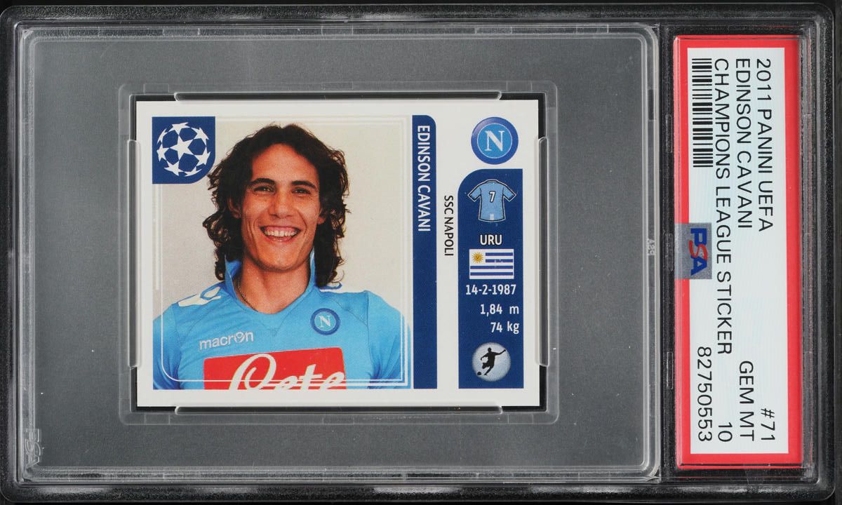 2015 Select Gold Edinson Cavani 1/10 #50 BGS 9.5 GEM MINT on