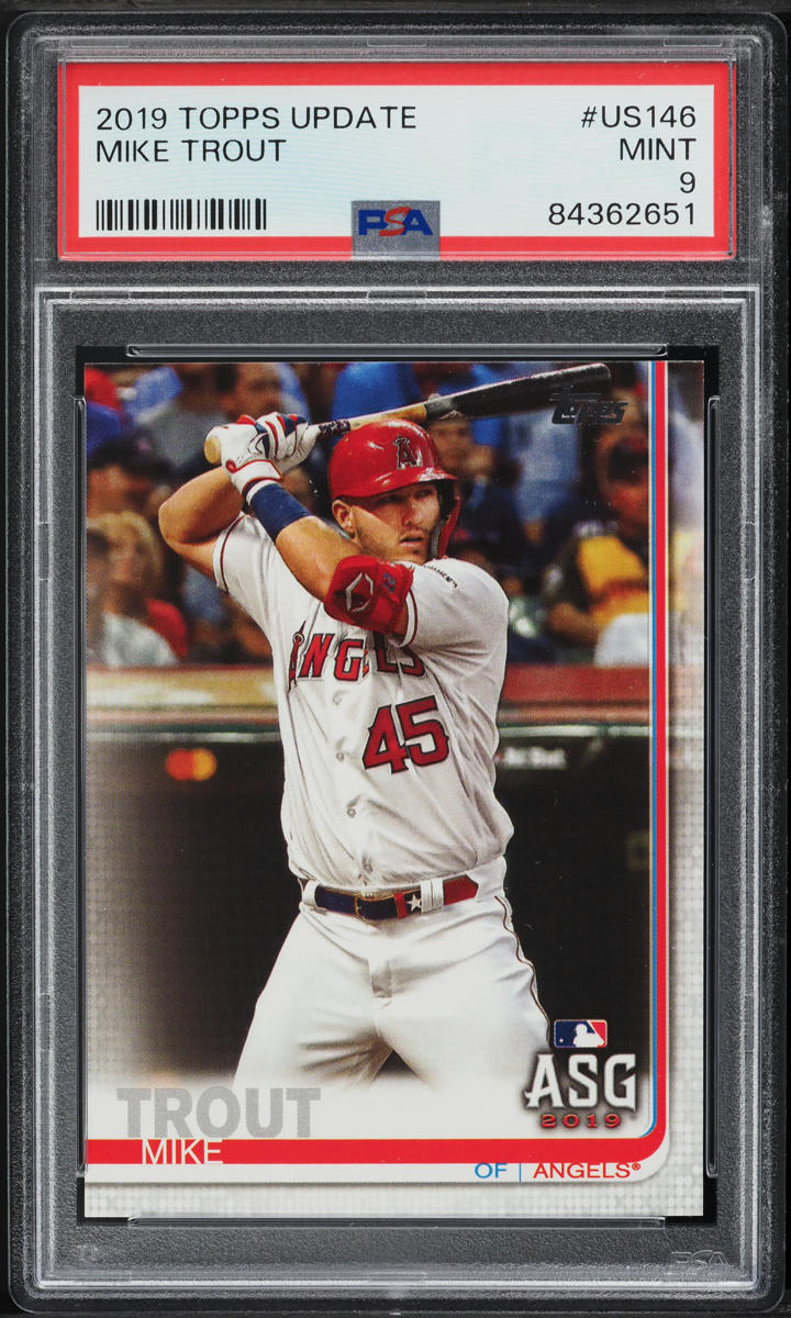 2019 Topps Update Mike Trout #US146 PSA 9 MINT