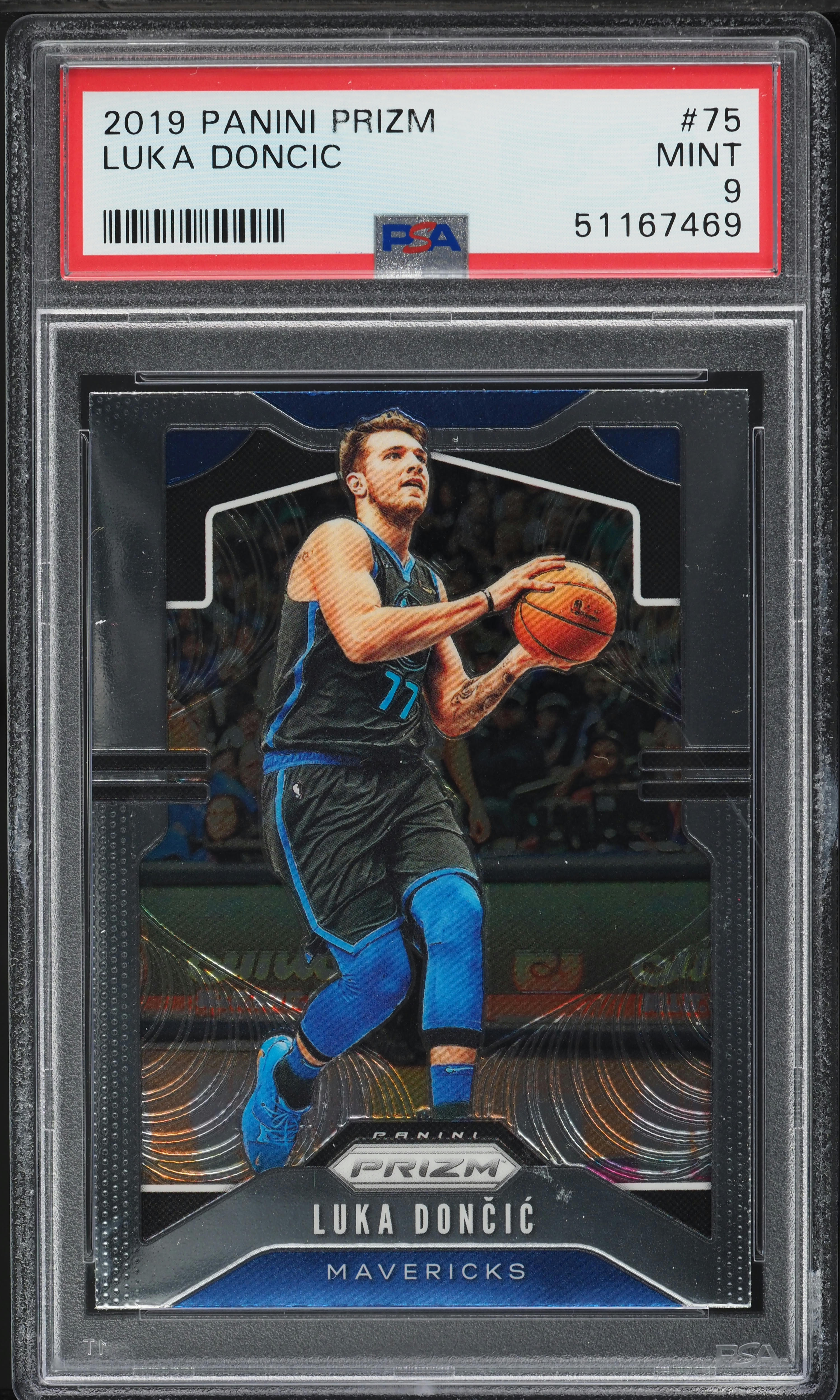 2019 Panini Prizm Luka Doncic #75 PSA 9 MINT on Fanatics Collect