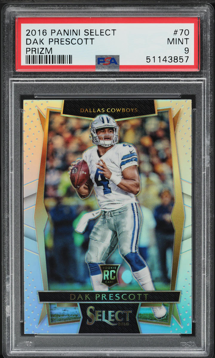 2016 Select Silver Prizm Dak Prescott ROOKIE #70 PSA 9 MINT