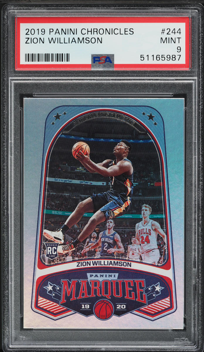 2019 Panini Chronicles Marquee Zion Williamson ROOKIE #244 PSA 9 MINT
