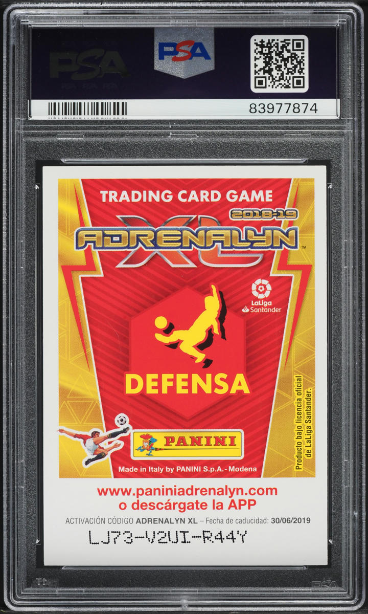 2018 Panini Liga Santander Adrenalyn XL Sergio Ramos #466 PSA 8 NM-MT