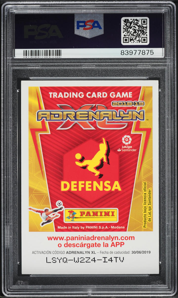 2018 Panini Liga Santander Adrenalyn XL Sergio Ramos #466 PSA 8 NM-MT