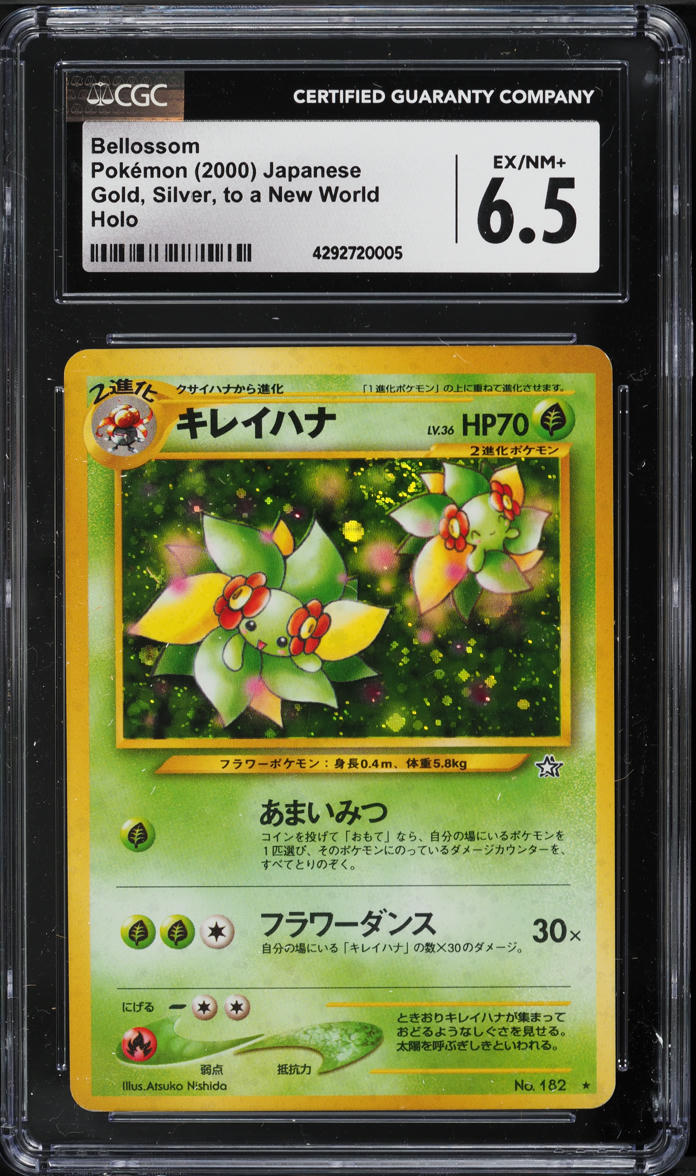 2000 Pokemon Neo Genesis 1st Edition Holo Bellossom #3 CGC 9 MINT