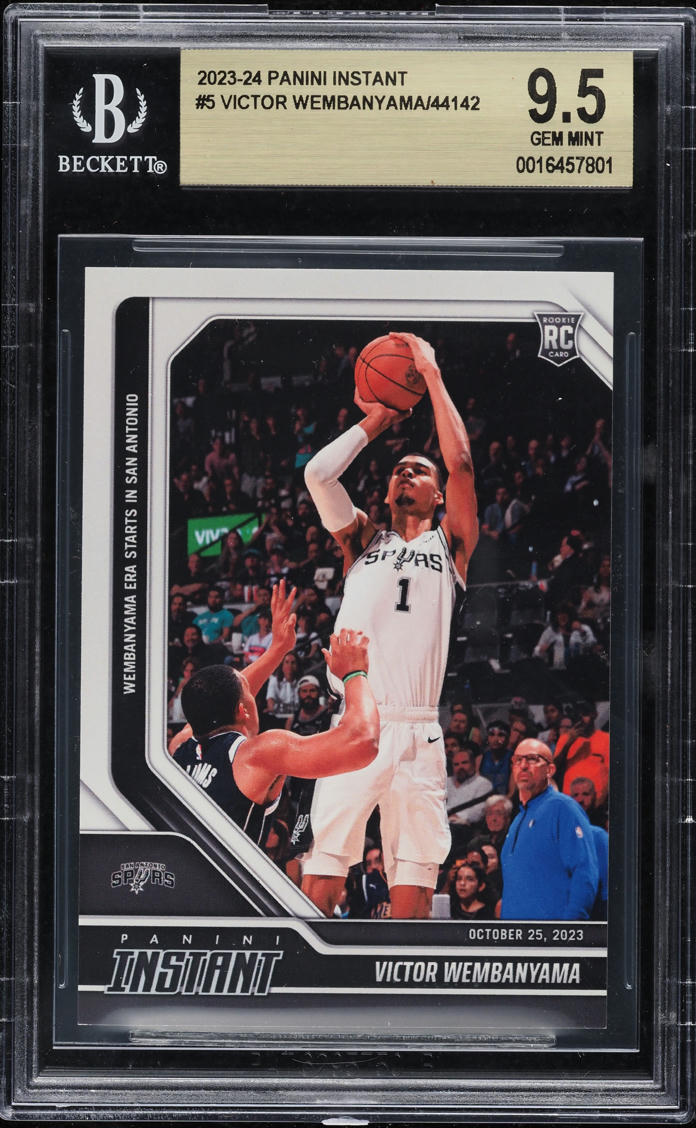 2023 Panini Instant Victor Wembanyama #5 BGS 9.5 GEM MINT