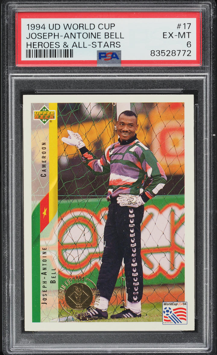 1994 Upper Deck World Cup Heroes All Stars Joseph-Antoine Bell #17 PSA 6 EXMT