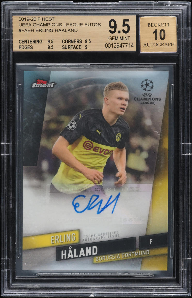 2024 Topps Chrome UEFA Club Competitions Soccer Brush Erling