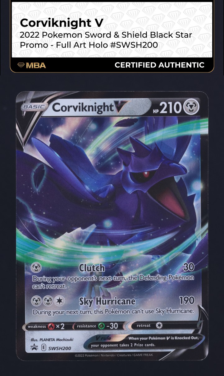 2021 Pokemon SWSH Shining Fates Shiny Vault Holo Shiny Corviknight #SV089  CGC 9 on Fanatics Collect
