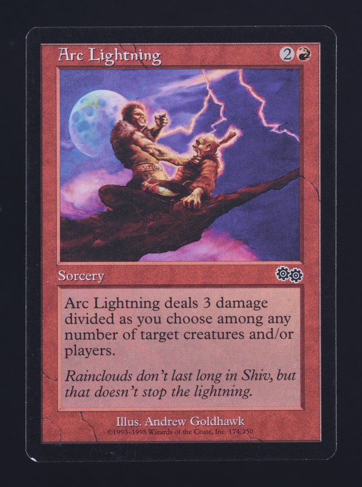 1998 Magic The Gathering MTG Urza's Saga Arc Lightning #174 MBA AUTH on  Fanatics Collect