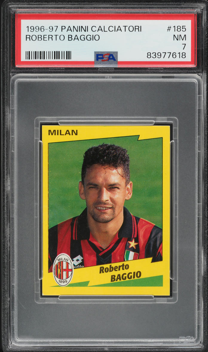 1999 Panini Soccer Roberto Baggio #39 PSA 10 GEM MINT on Fanatics
