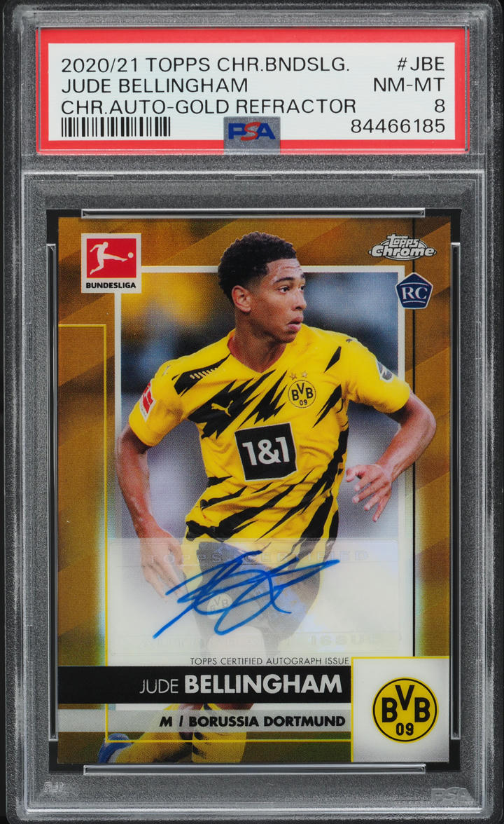 2020 Topps Chrome Bundesliga Gold Refractor Jude Bellingham RC
