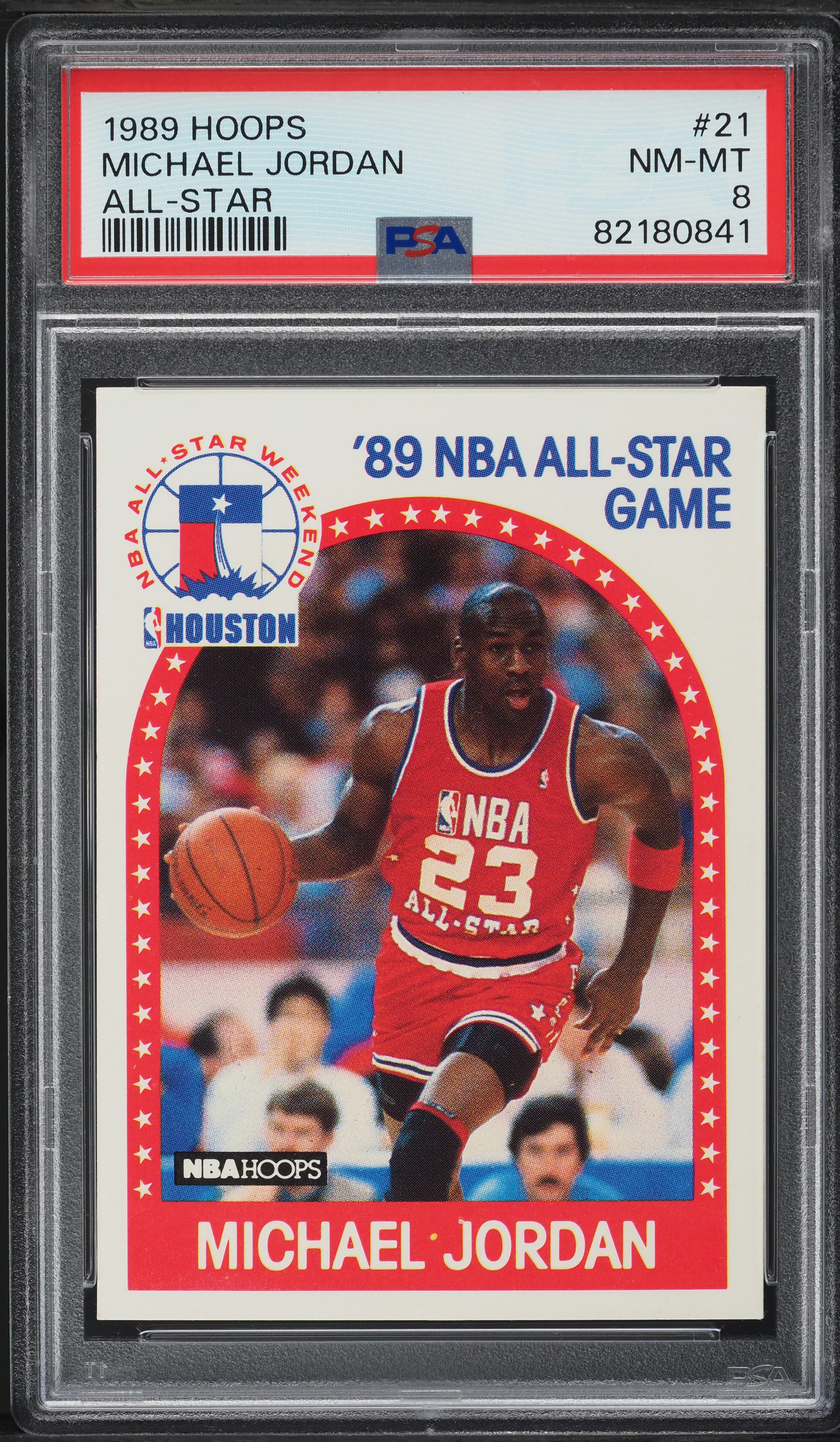 1989 Hoops Michael Jordan ALL-STAR #21 PSA 8 NM-MT on Fanatics Collect