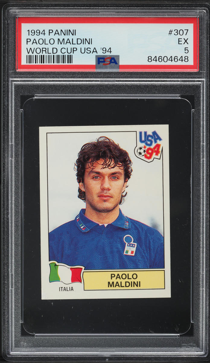 1994 Panini World Cup USA '94 Paolo Maldini #307 PSA 5 EX on