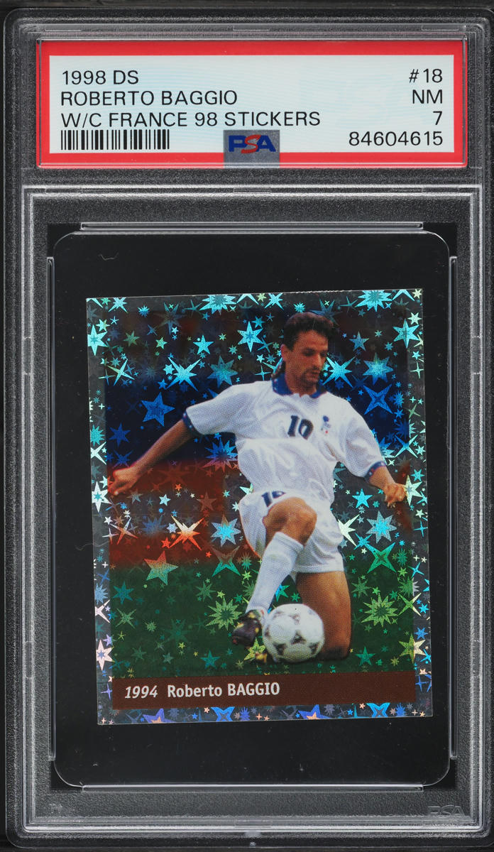 1999 Panini Soccer Roberto Baggio #39 PSA 10 GEM MINT on Fanatics