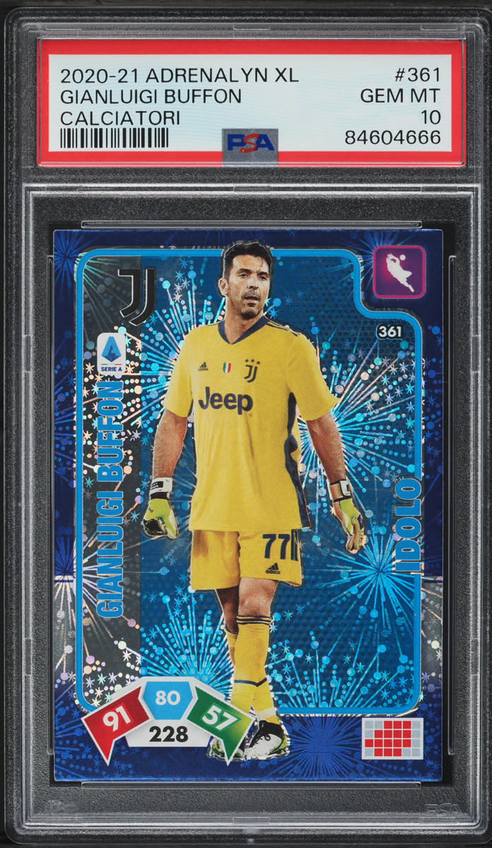 2020 Panini Adrenalyn Xl Calciatori Gianluigi Buffon #361 PSA 10 GEM MINT