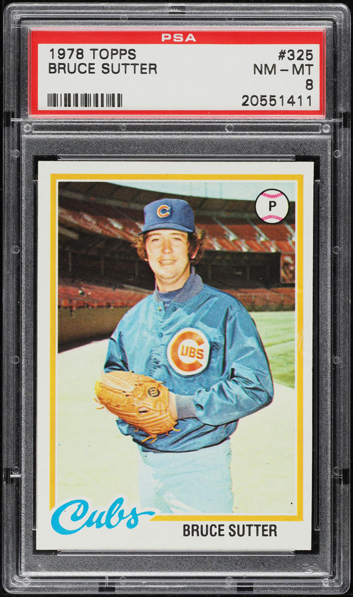 1978 Topps Bruce Sutter #325 PSA 8 NM-MT