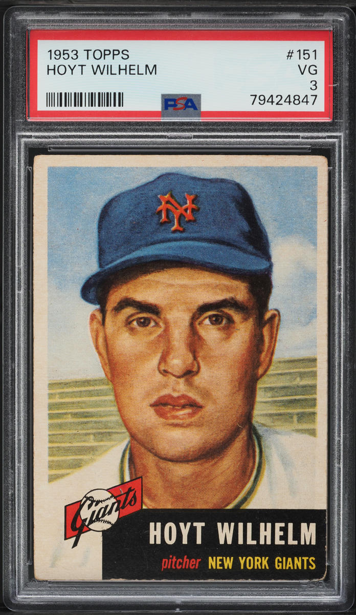 1953 Topps Hoyt Wilhelm #151 PSA 3 VG