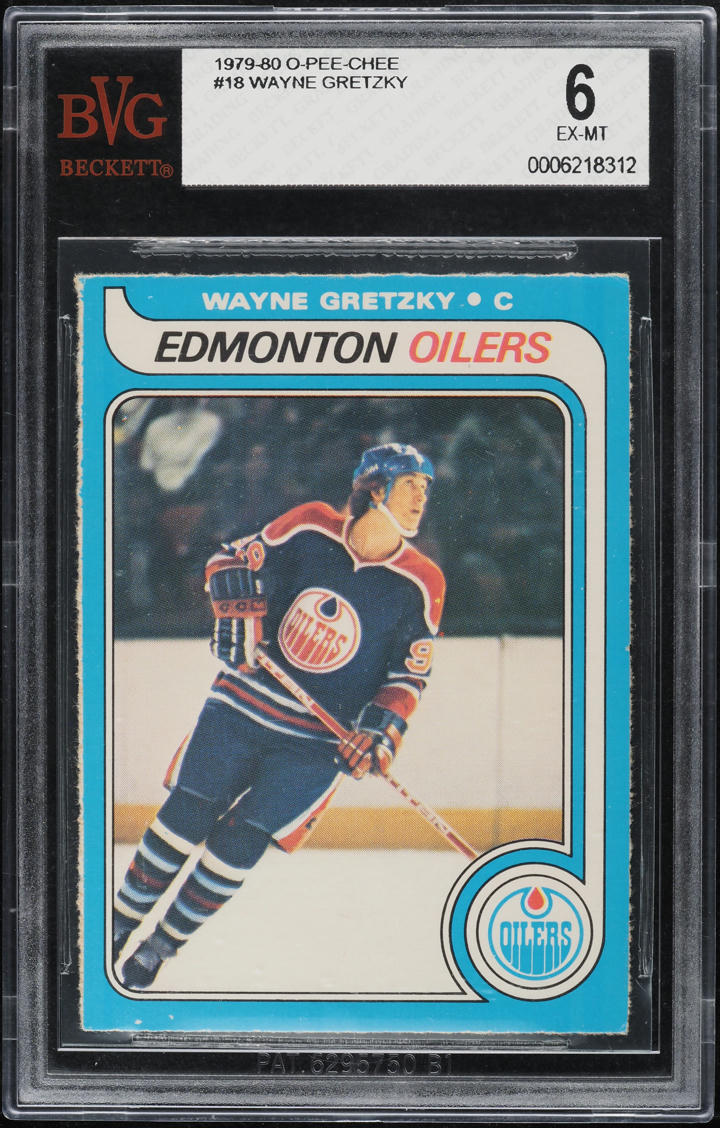 1979 O-Pee-Chee Hockey Wayne Gretzky ROOKIE #18 BVG 6 EXMT