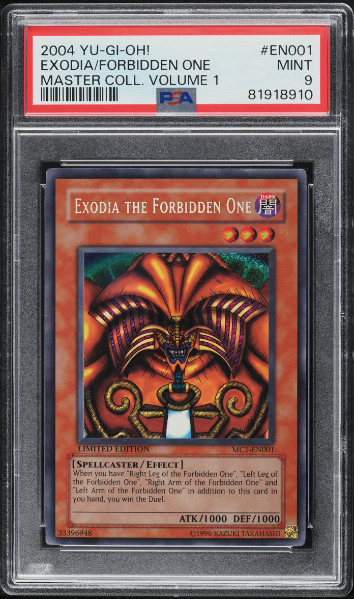 2004 Yu-Gi-Oh! Master Collection Vol 1 Exodia The Forbidden One