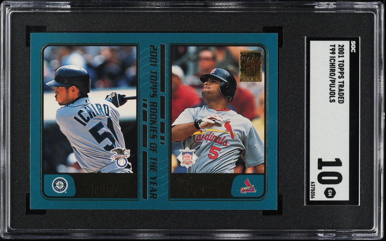 2001 Topps Traded Albert Pujols & Ichiro Suzuki ROOKIE #T99 SGC 10 GEM MINT