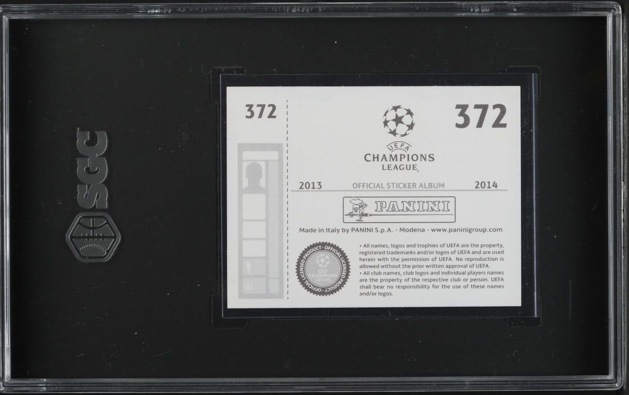 2013 Panini UEFA Champions League Mohamed Salah ROOKIE #372 SGC 9 MINT