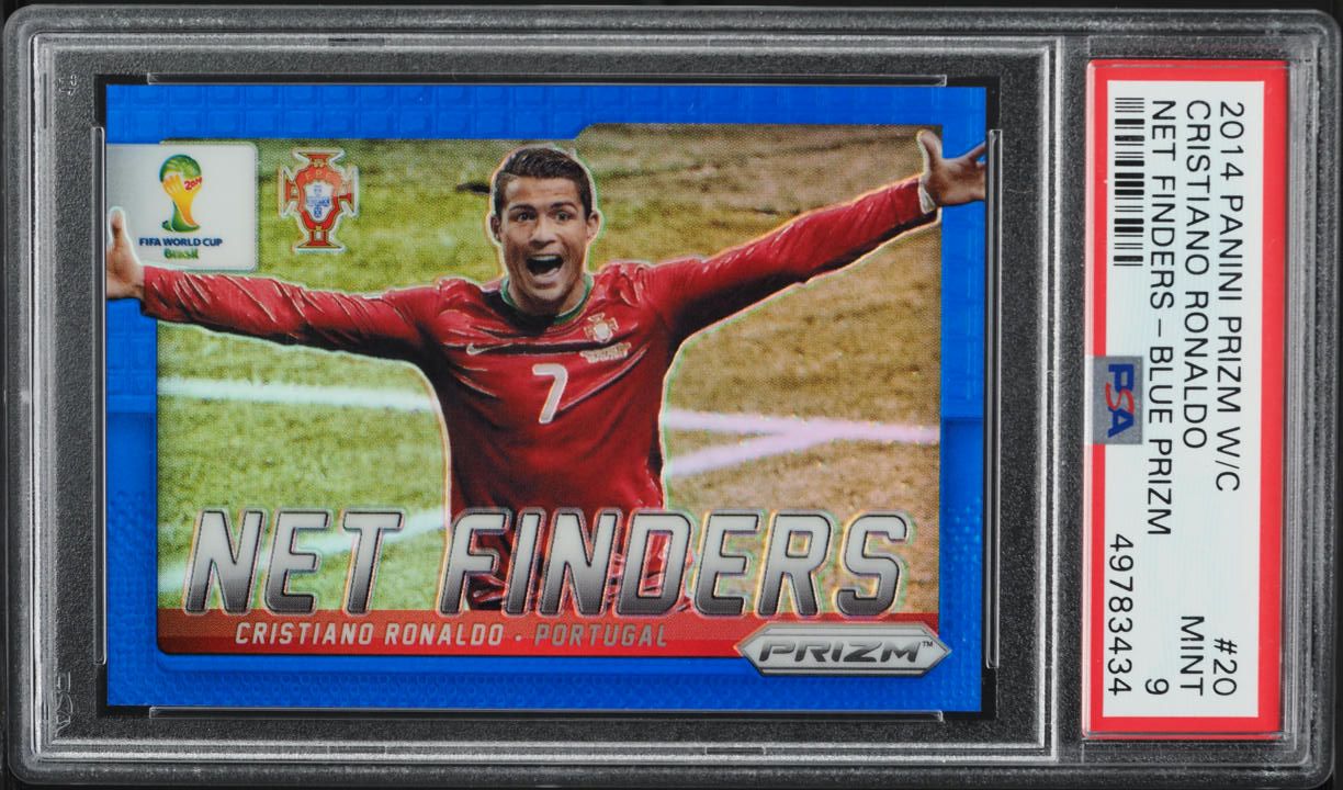 2014 Panini Prizm World Cup Net Finders Blue Cristiano Ronaldo 