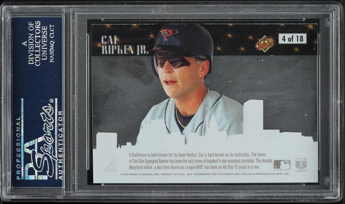 1996 Pinnacle Skylines Cal Ripken Jr. #4 PSA 9 MINT