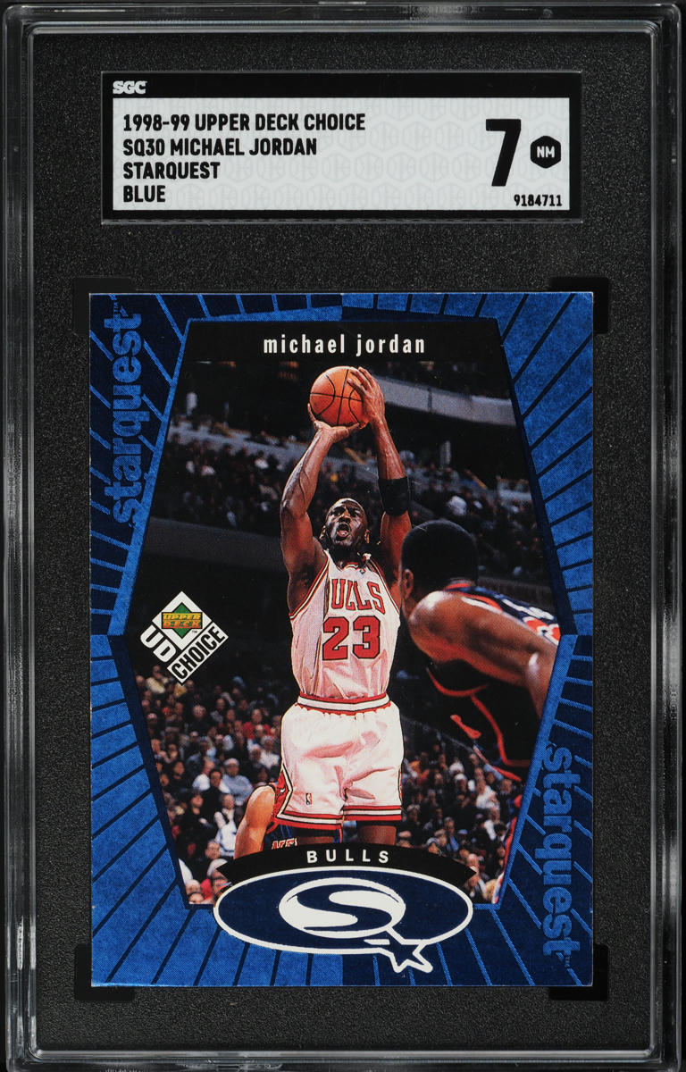 1998 Upper Deck Choice Starquest Blue Michael Jordan #SQ30 SGC 7 NRMT