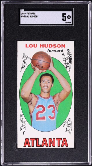 1969 Topps Basketball Lou Hodson ROOKIE #65 SGC 5 EX