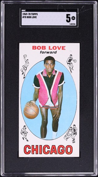1969 Topps Basketball Bob Love ROOKIE #78 SGC 5 EX