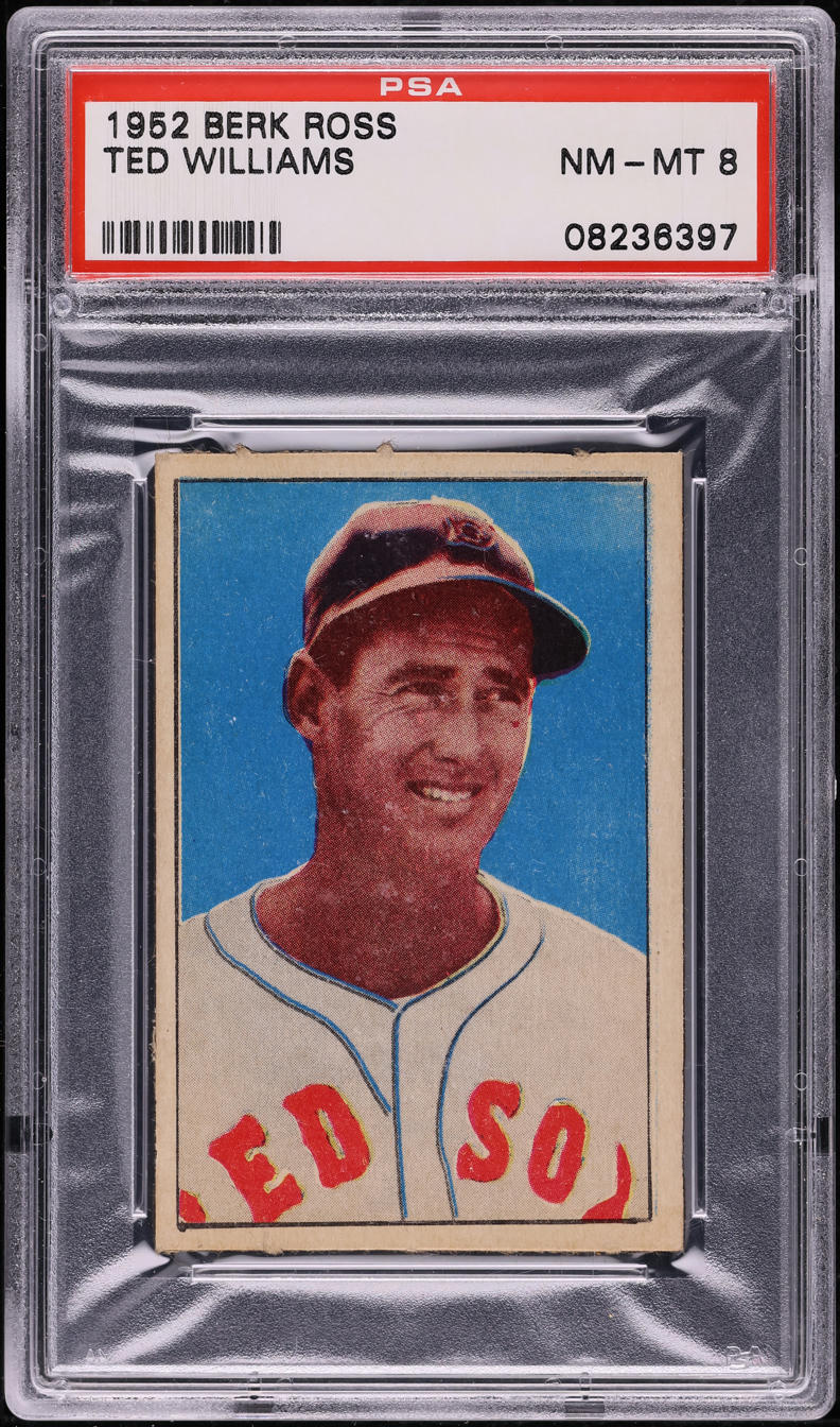 1952 Berk Ross Ted Williams PSA 8 NM-MT